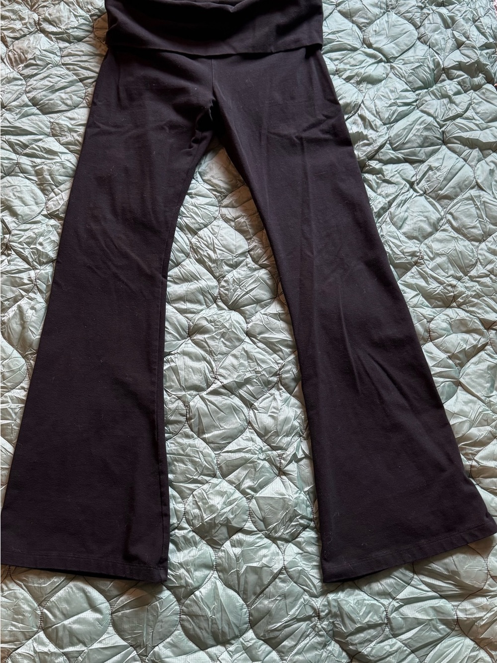 Victoria Secret Pink flare fold over waist pants